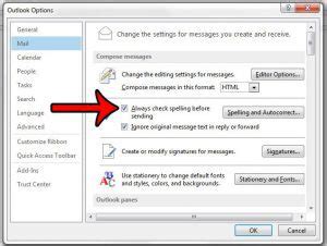 How to Always Make Outlook 2013 Spell Check a Message .